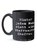Mr. & Mrs. Panda Tasse Überraschte Ehefrau mit Spruch in Schwarz