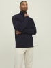 Jack & Jones Strickjacke mit Viertelreißverschluss in Navy Blazer