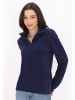 myMo Damen Fleecepullover in Marine