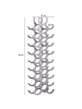 KADIMA DESIGN Weinregal | Aluminium, 31x98x14cm, 27 Flaschen, Silber