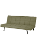 Beliani 3-Sitzer Sofa HASLE in Grün/Silber - (W) 168 x (H) 77 x (L) 88 cm