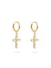 Tamaris Ohrringe Cross in gold