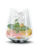 Mr. & Mrs. Panda Glas Pinguin Pärchen mit Spruch in Transparent