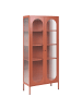 Beliani Vitrine FOXTON in Braun - (W) 80 x (H) 181 x (L) 35 cm