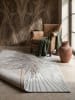 KADIMA DESIGN Teppich Kurzflor Abstrakt pflegeleicht Wohnzimmer Schlafzimmer Flur in Grau
