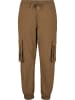 Urban Classics Urban Classics Damen Ladies High Waist Crinkle Nylon Cargo Pants in midground