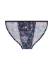 HOM Minislip Tanga Briefs Funky Style in navy blue print