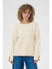 Cream Strickpullover CROnie Loose fit in Eggnog/String