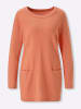 Sieh an! Longpullover in papaya