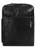 SPIKES & SPARROW Rucksack echt Leder in schwarz