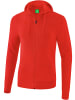 erima Kapuzensweatjacke in rot