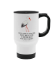 Mr. & Mrs. Panda Thermosbecher Storch mit Spruch in Weiß