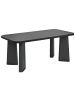 Beliani Esszimmertisch ATLIN in Schwarz - (W) 90 x (H) 75 x (L) 180 cm