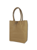 Toscanto Toscanto Shopper, Schultertasche Leder braun, beige ca. 30cm