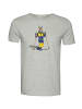 GreenBomb T-Shirt Animal Donkey Ski in Heidekraut Grau