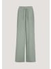 Hessnatur Hessnatur Gewebe Hose Wide Leg aus reiner Bio-Baumwolle in mattgrün