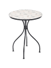 Beliani 3-tlg Bistro Set CARONA in Schwarz/Weiß