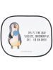 Mr. & Mrs. Panda Sonnenschutz Auto Pinguin Lolli mit Spruch in Weiß