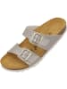 Palado Pantoletten Samos Metallic in Metallic Beige