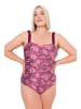 Ulla Popken Badeanzug in purpur