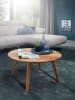 FineBuy Couchtisch in Braun / Akazie / 75x75x0