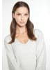 usha WHITE LABEL Damen Strickpullover in Grau Melange