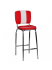 FineBuy Barstuhl in Rot / Kunstleder / 40x38x110