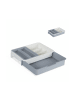 relaxdays Besteckkasten in Grau - (B)23,5 x (H)6 x (T)31,5 cm
