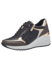 Marco Tozzi Sneaker in BLACK/GOLD