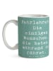 Mr. & Mrs. Panda Becher Spruch Fahrlehrer Engel mit Spruch in Meeresbrise