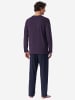 Schiesser Schlafanzug Comfort Essentials in aubergine