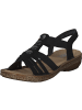 rieker Klassische Sandalen in Schwarz