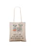 Mr. & Mrs. Panda Tote Bag Koala Familie mit Spruch in Grau Pastell