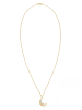 Elli Halskette 925 Sterling Silber Halbmond in Gold