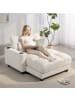 HOMCOM Schlafsofa in Cremeweiß 147L x 114B x 86H cm