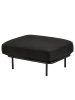 home24 Outdoor-Hocker Mura in Schwarz