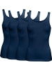 Erwin Müller Baumwolle, Single-Jersey Unterhemd 4er-Pack in marine