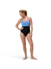 Speedo Contour Eclipse Shaping Schwimmanzug mit verstellbaren Trägern in Schwarz