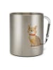 Mr. & Mrs. Panda Trinkbecher Hund Glück ohne Spruch in Silber