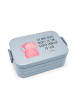 Mr. & Mrs. Panda Brotdose Axolotl Hurra Motiv mit Spruch in Blau Pastell