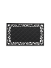 relaxdays Fußabtreter Blumenranke in Schwarz - (B)75 x (T)45 cm