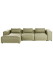 Beliani Ecksofa BRANDE in Grün - (W) 330 x (H) 70 x (L) 184 cm