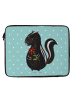 Mr. & Mrs. Panda Laptoptasche Stinktier Blume ohne Spruch in Türkis Pastell