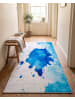 Beliani Kurzflor ODALAR in Blau/Grau - (W) 80 x (H) 1 x (L) 150 cm