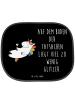 Mr. & Mrs. Panda sonnenschutz Einhorn Blümchentail mit Spruch in Schwarz
