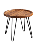 FineBuy Couchtisch in Braun / Sheesham / 45x45x40