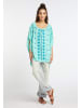 usha FESTIVAL Damen Poncho in Helltürkis Mehrfarbig
