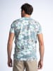 Petrol Industries T-Shirt mit Botanikmuster Sanibel Island in Blau