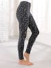 Sieh an! Leggings in schwarz + schwarz-bedruckt
