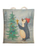 Mr. & Mrs. Panda shopping bag Pinguin Weihnachtsbaum Design ohne... in Weiß